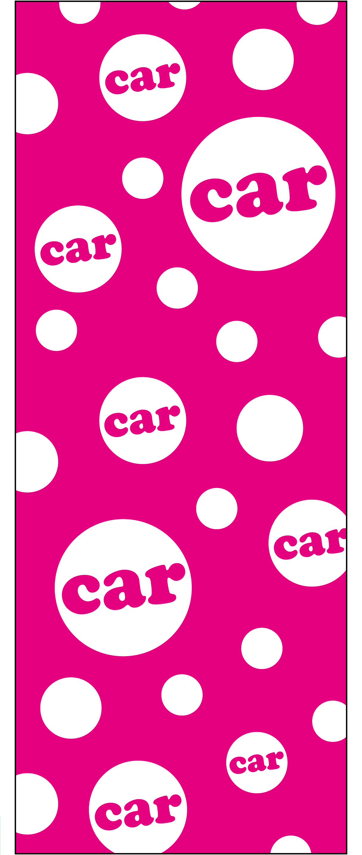 水玉car ピンク【M-10】（ドット,中古車）