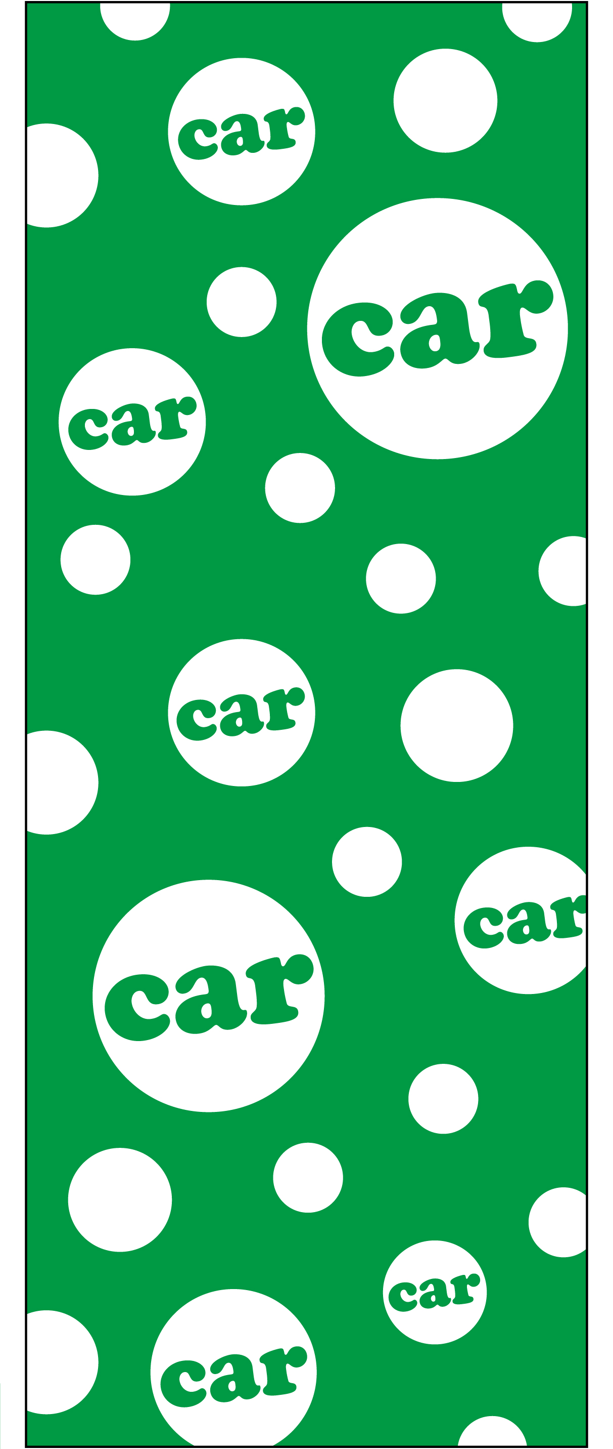 水玉car グリーン【M-12】（ドット,中古車）