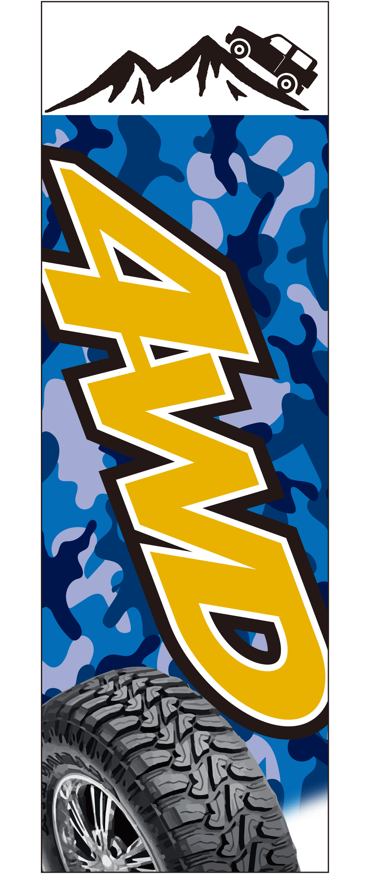 4WD 迷彩柄（イエロー）【M-163】