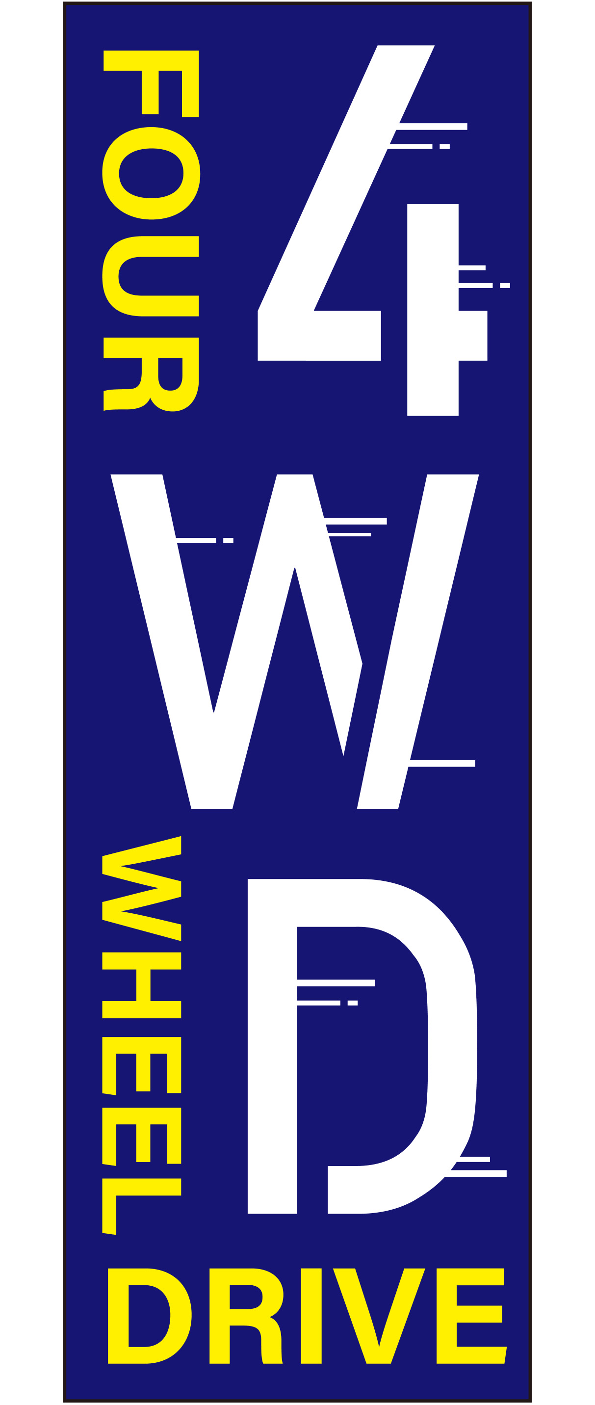 4WD FOUR WHEEL DRIVE（ブルー）【M-164】